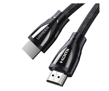 Kabel i złączka UGREEN HD140 Kabel HDMI 2.1 8K 60Hz 3m pleciony niklowany 6957303884049